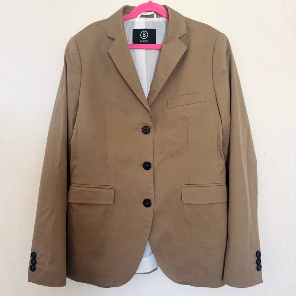 Bogner Taupe-Tan Blazer Size 8